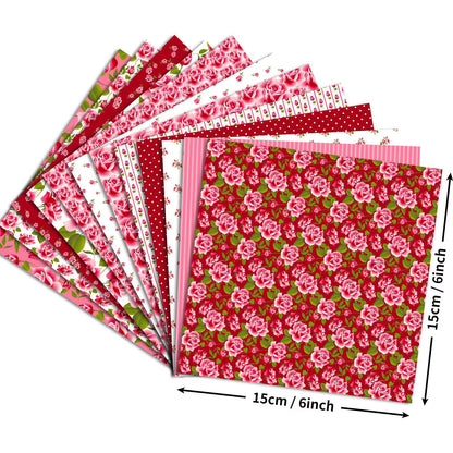 12 Sheet Scrapbooking Paper 15X15Cm, Christmas Journal Planner Paper Pad Cardstock Backgrounds Card for DIY Art Craft Decoration