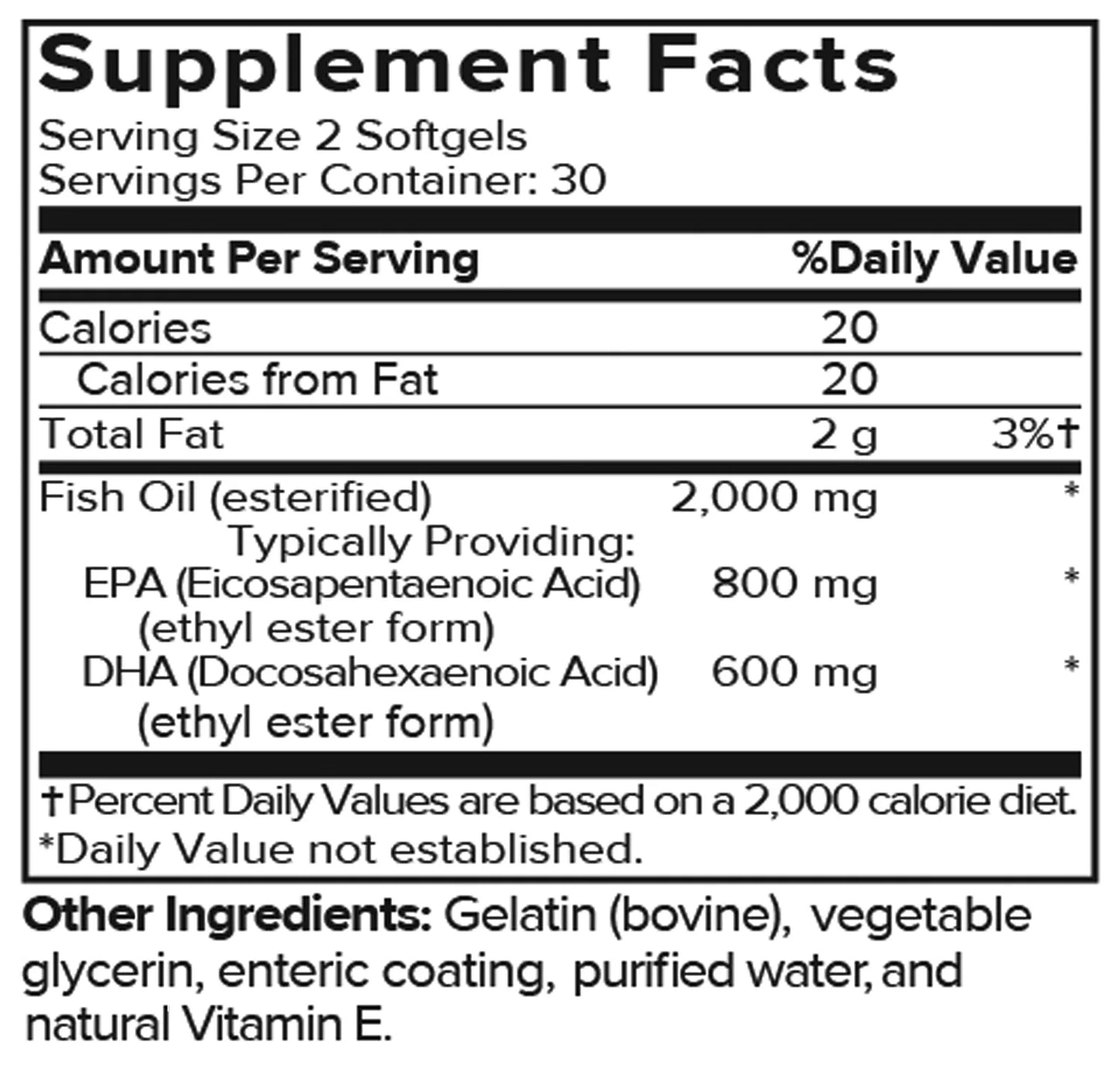 Omega 3 Fish Oil - Heart, Brain, & Eye Health